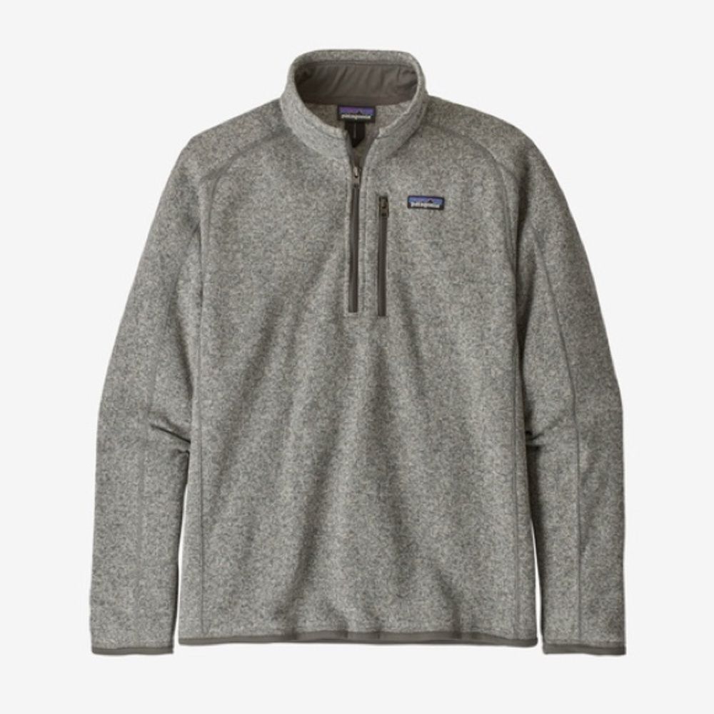 Patagonia - Men's Gray Better Sweater 1/4 zip Fleece Pullover - Picture 2 of 5